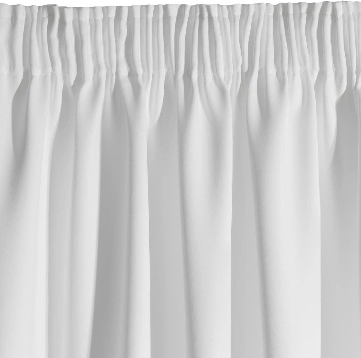 Thumbnail 1 de Eurofirany Logan – Rideau occultant satinée, blanc, 135 x 270 cm