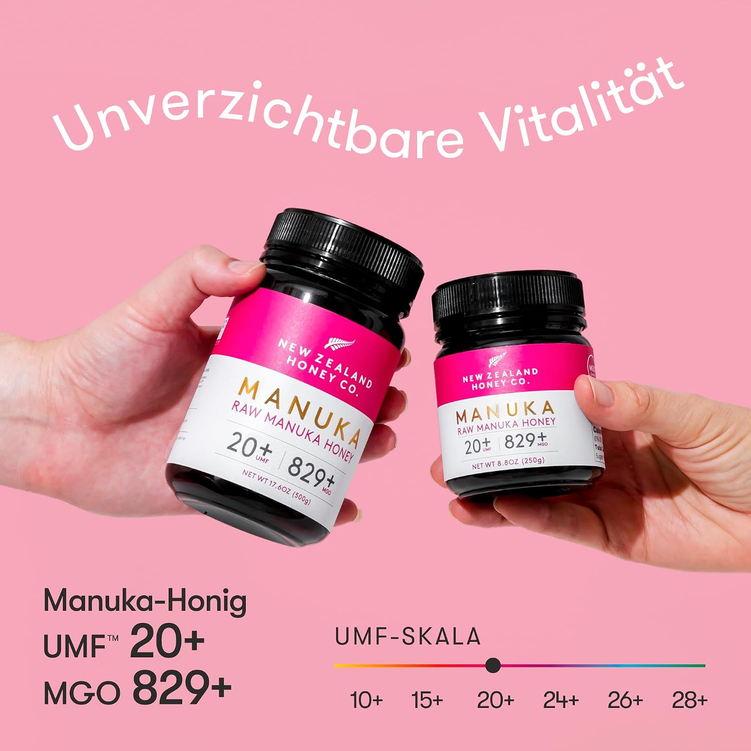 Detalle 2 de New Zealand Honey Co. Manuka Honig MGO 829+ UMF 20+ 250g 🍯