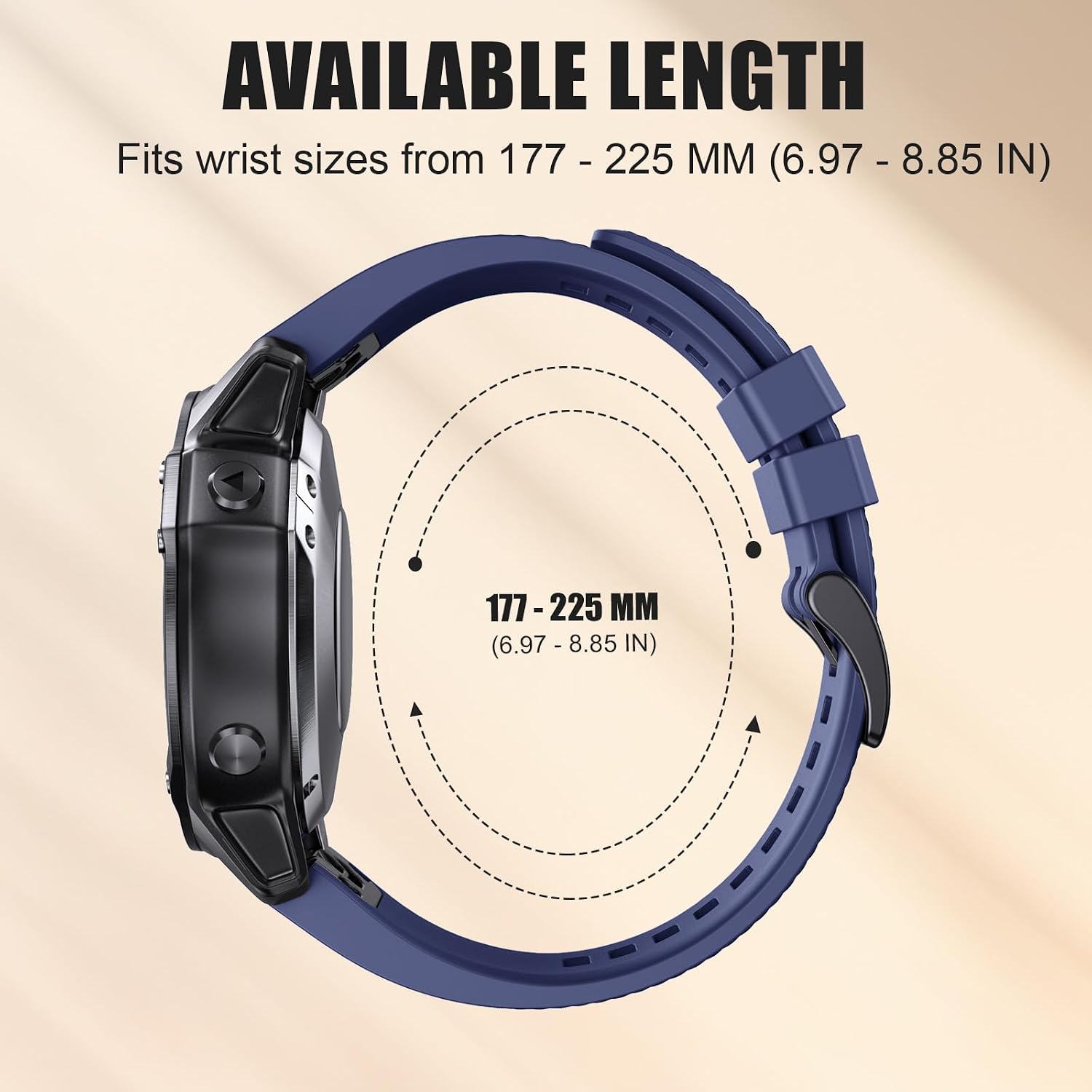 Detalle 2 de NotoCity Quickfit 22mm silicone strap 177–225mm