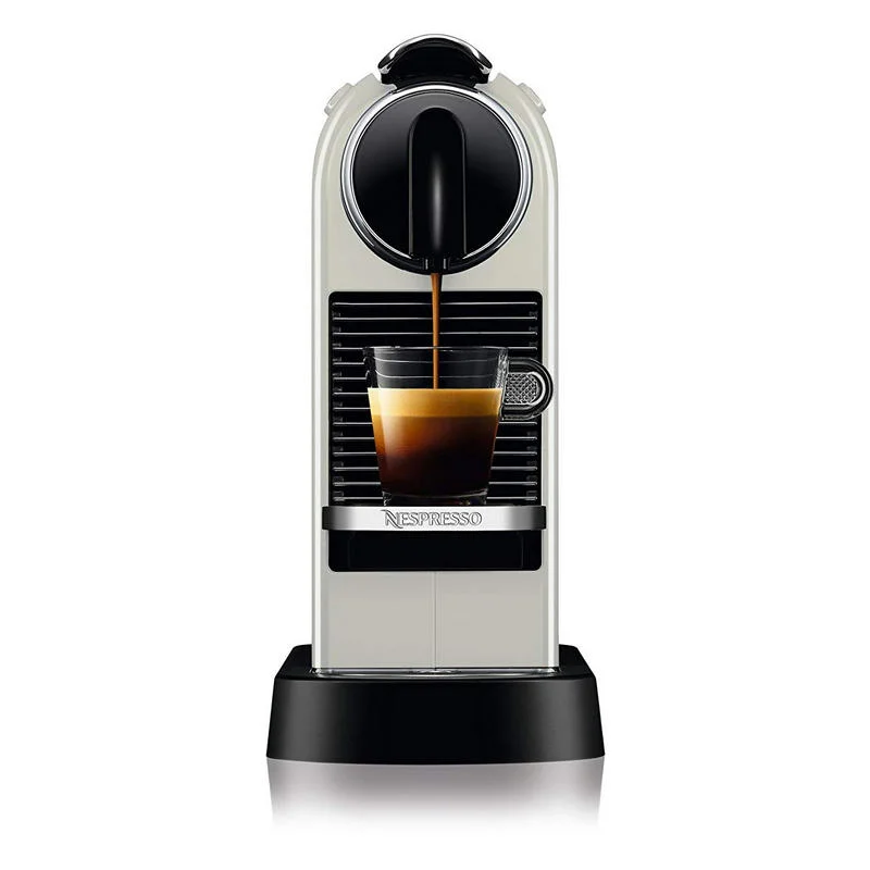 Detalle 2 de DeLonghi Citiz EN 167: Cafetera Nespresso blanca, rápida y compacta