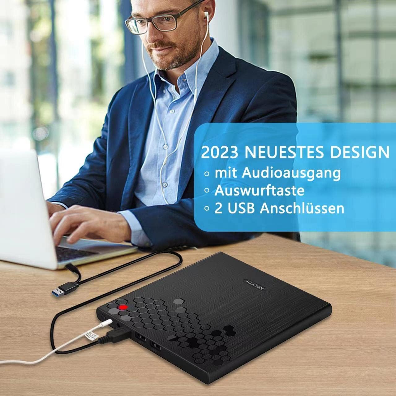 Detalle de NOLYTH Externes DVD-Laufwerk USB C