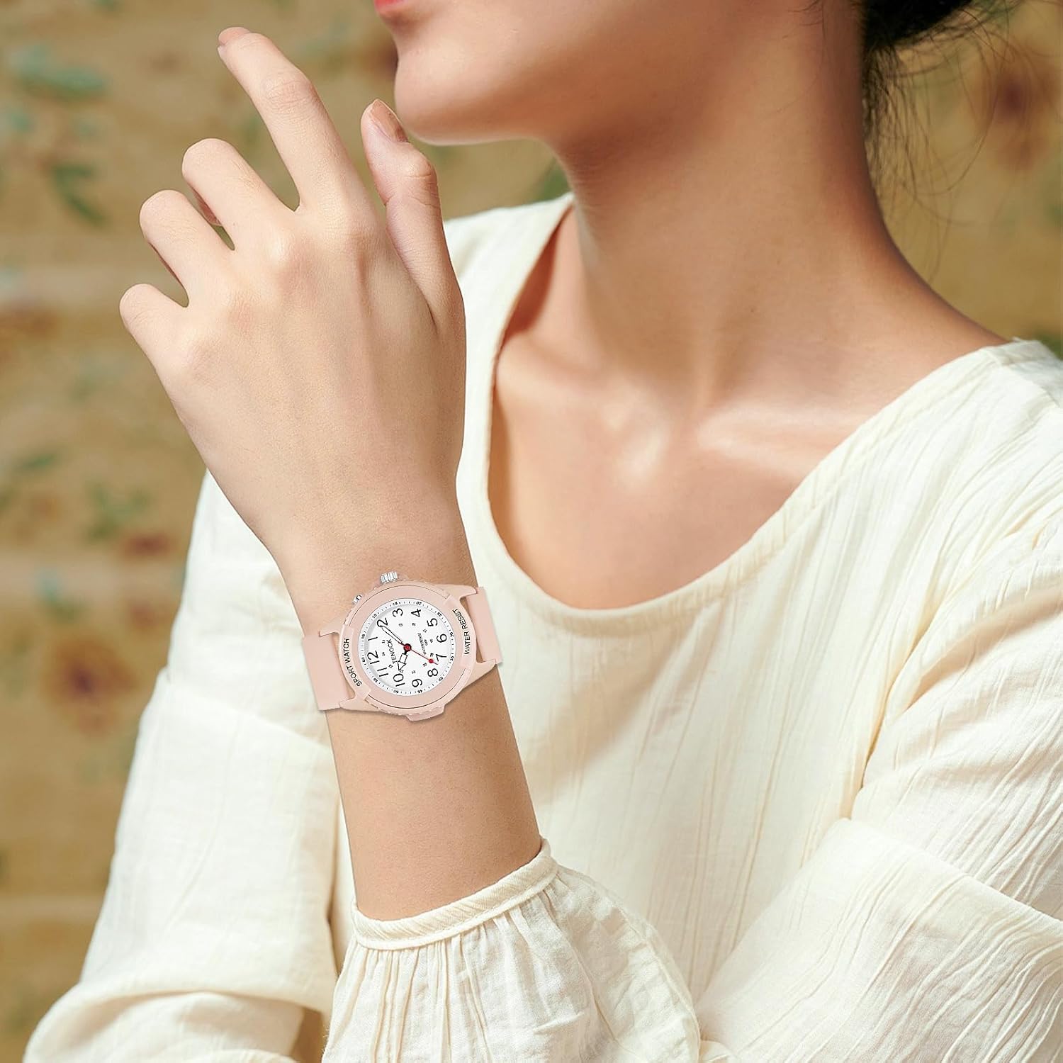 Thumbnail 4 de TENOCK Montre de sport analogique à quartz pour femmes – Étanche 50 M avec veilleuse