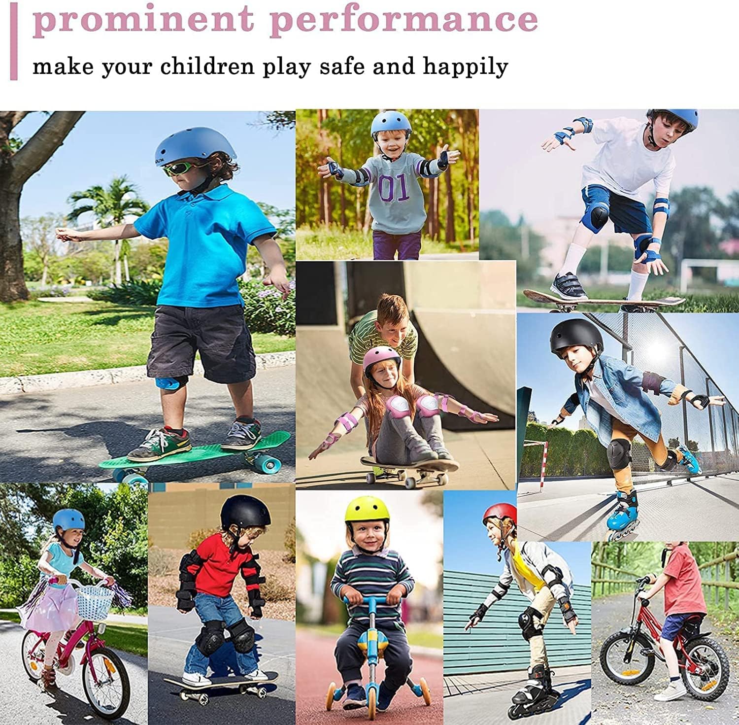 Detalle de TCCVANAS Kids Helmet Set, ABS Shell