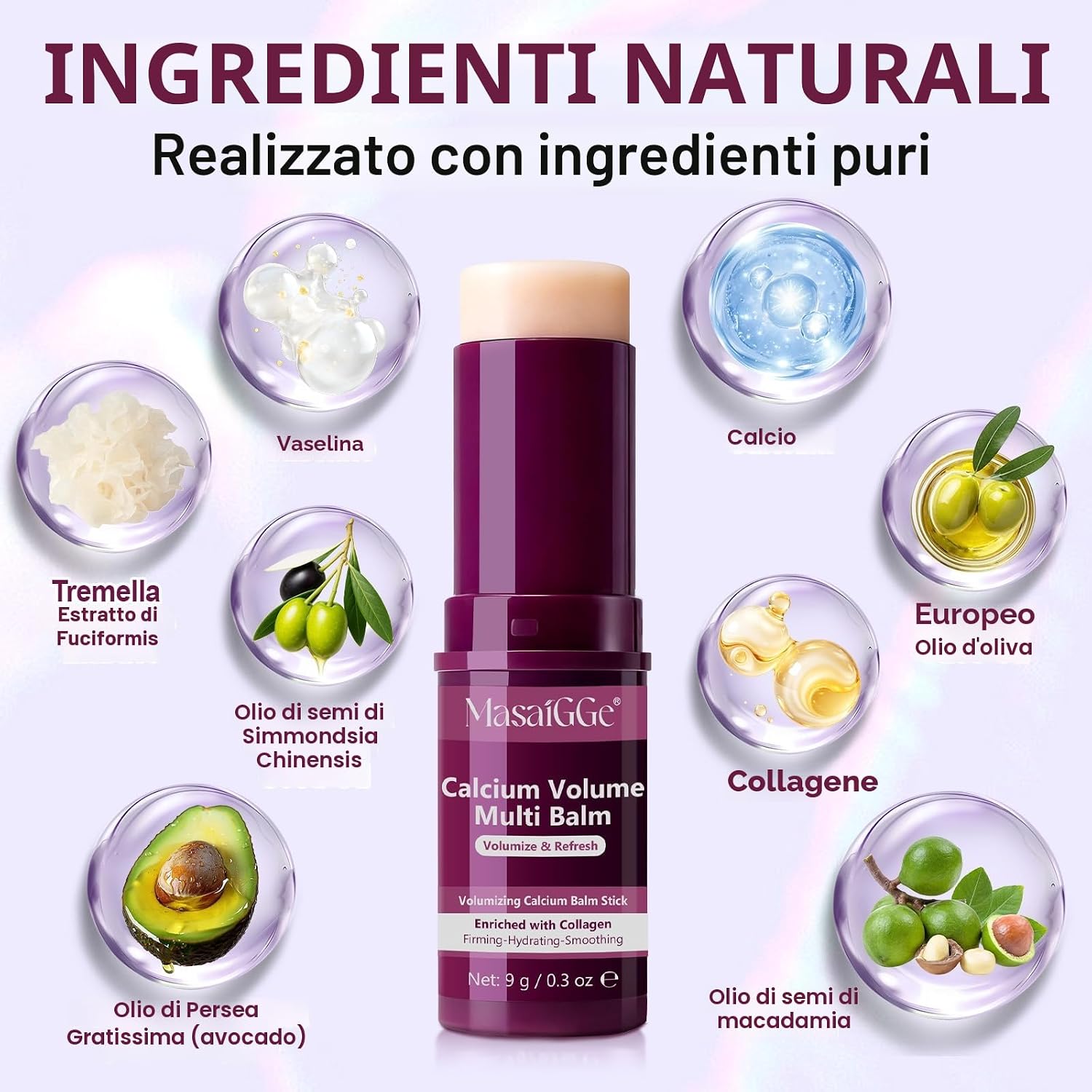 Detalle de Calcium Multi Balm Stick – Balsamo idratante multi-calcio per viso, occhi, labbra e collo