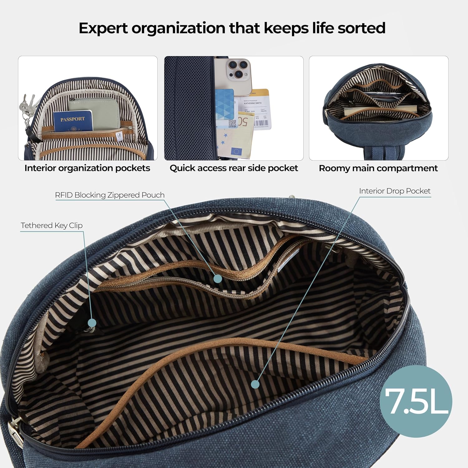 Detalle 2 de Travelon Anti-Theft Heritage Sling