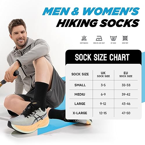 Thumbnail 6 de TANSTC pack de 6 calcetines deportivos altos para hombre y mujer (tallas 35-38, 39-42 y 43-46 y 47-50)