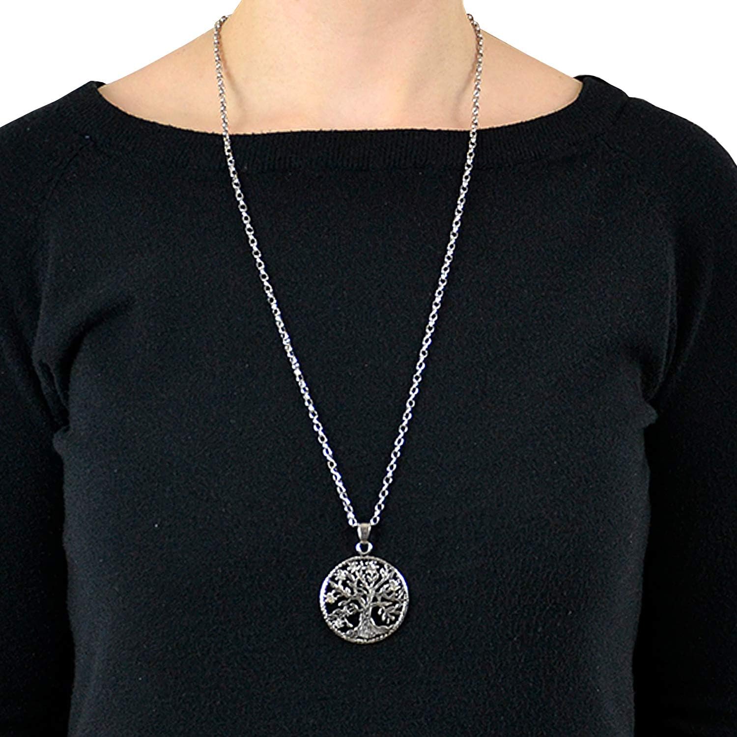 Detalle de Morella Collana da Donna con Ciondolo Albero della Vita, 70 cm