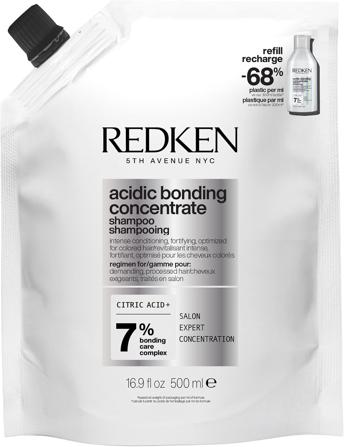 Detalle de REDKEN Acidic Bonding Concentrate Shampoo: Sulphate-Free Gentle Cleanse for Damaged Hair
