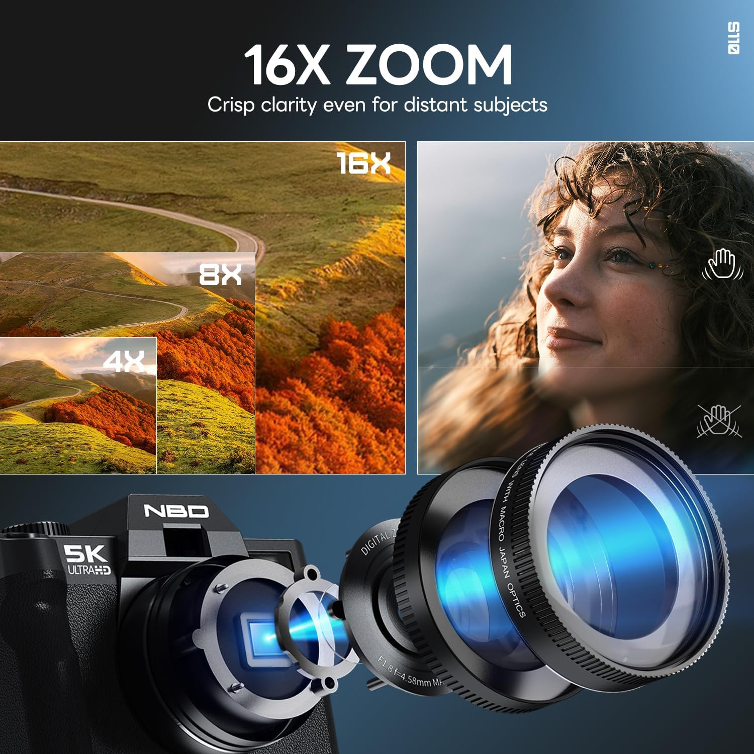Thumbnail 3 de NBD 5K 64MP Digital Camera with 16x Zoom and 64GB Card (Pink)