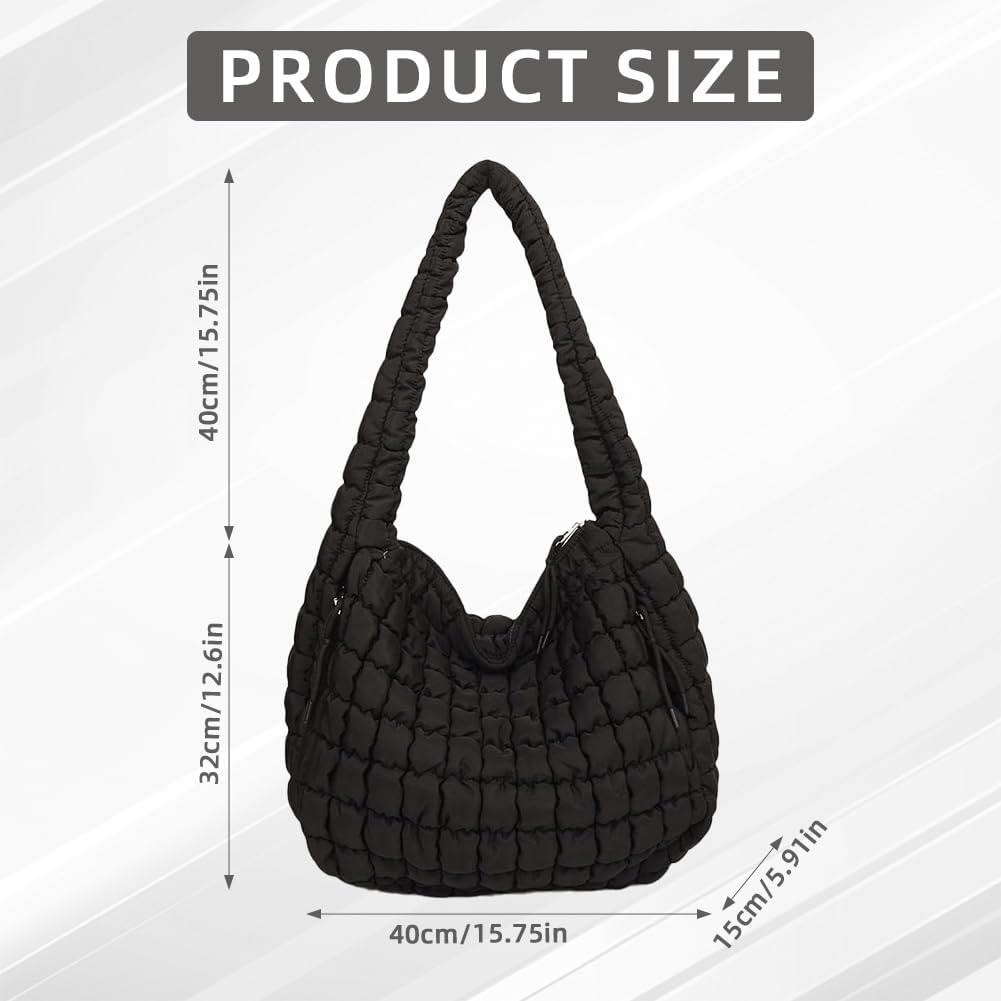 Detalle de Aucuu Sac Fourre-tout Matelassé : grand sac à main matelassé, léger et polyvalent pour femme