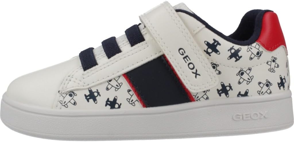 Detalle de Geox Baby Jungen B Eclyper Boy ASneaker – atmungsaktiver Klett-Sneaker mit herausnehmbarer Innensohle