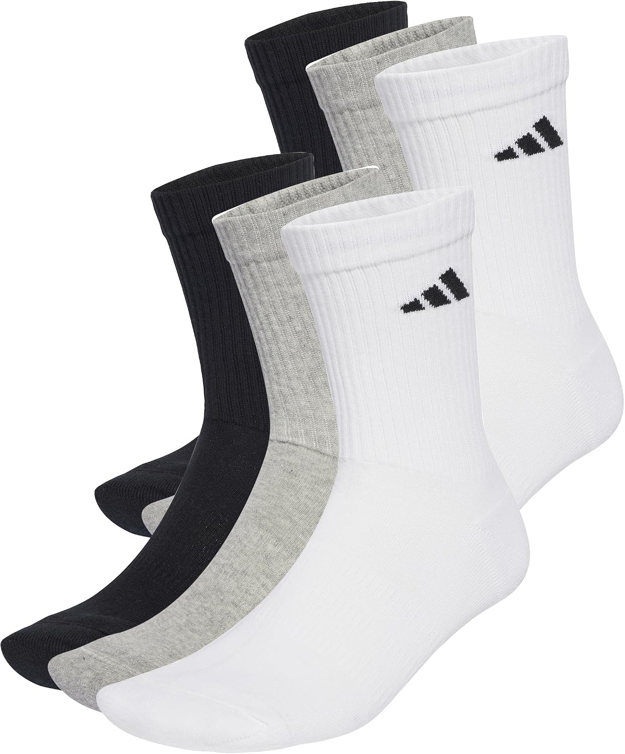 Thumbnail 3 de adidas Unisex Cushioned Crew Socks 6 Pair Pack — comfortable everyday cushioning