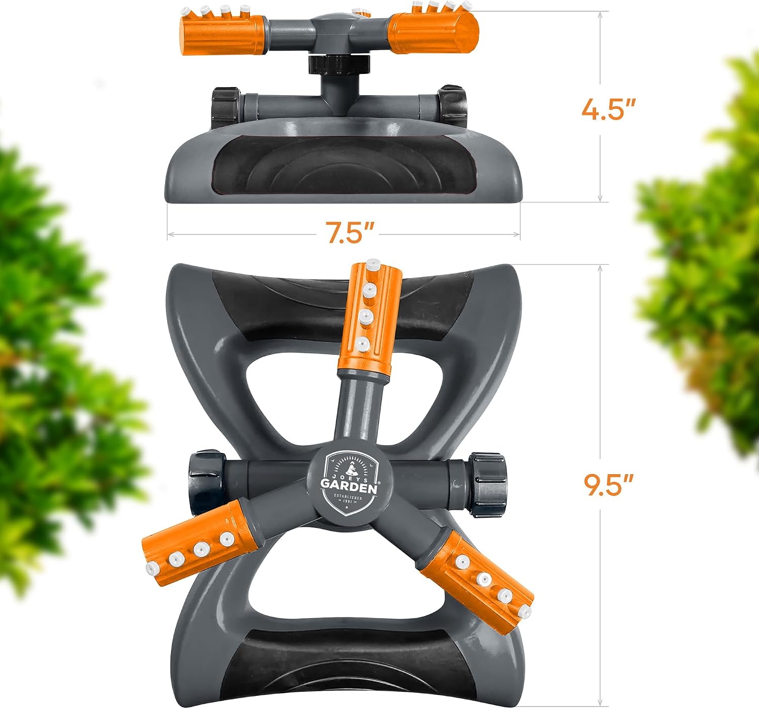 Detalle 2 de Joeys Garden Rotating Lawn Sprinkler 360° Coverage