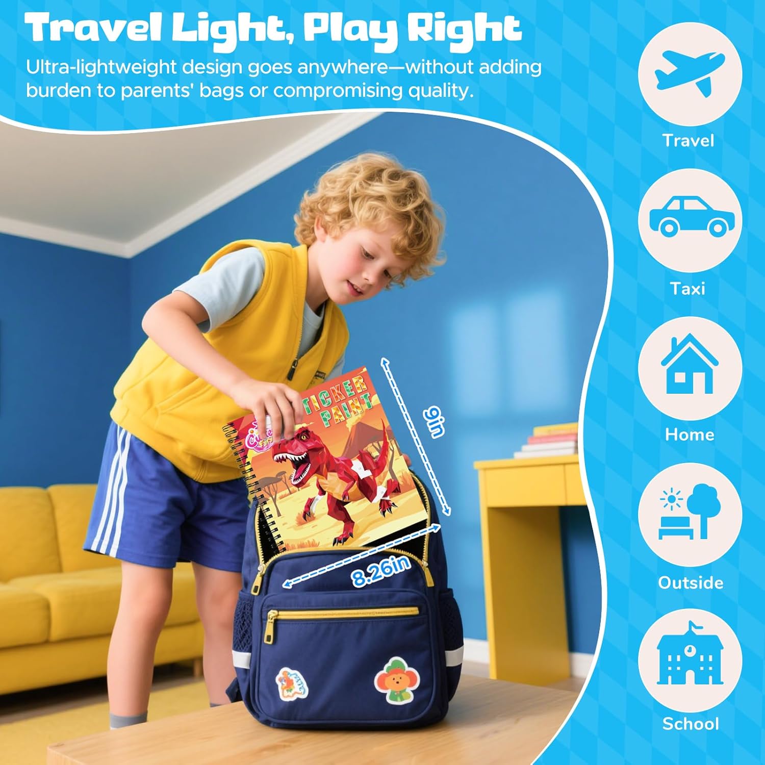 Detalle de CutteeyFyry Stickerbuch Set für Kinder 3–8 Jahre – 4 themenbasierte Stickerbücher mit Geschichten