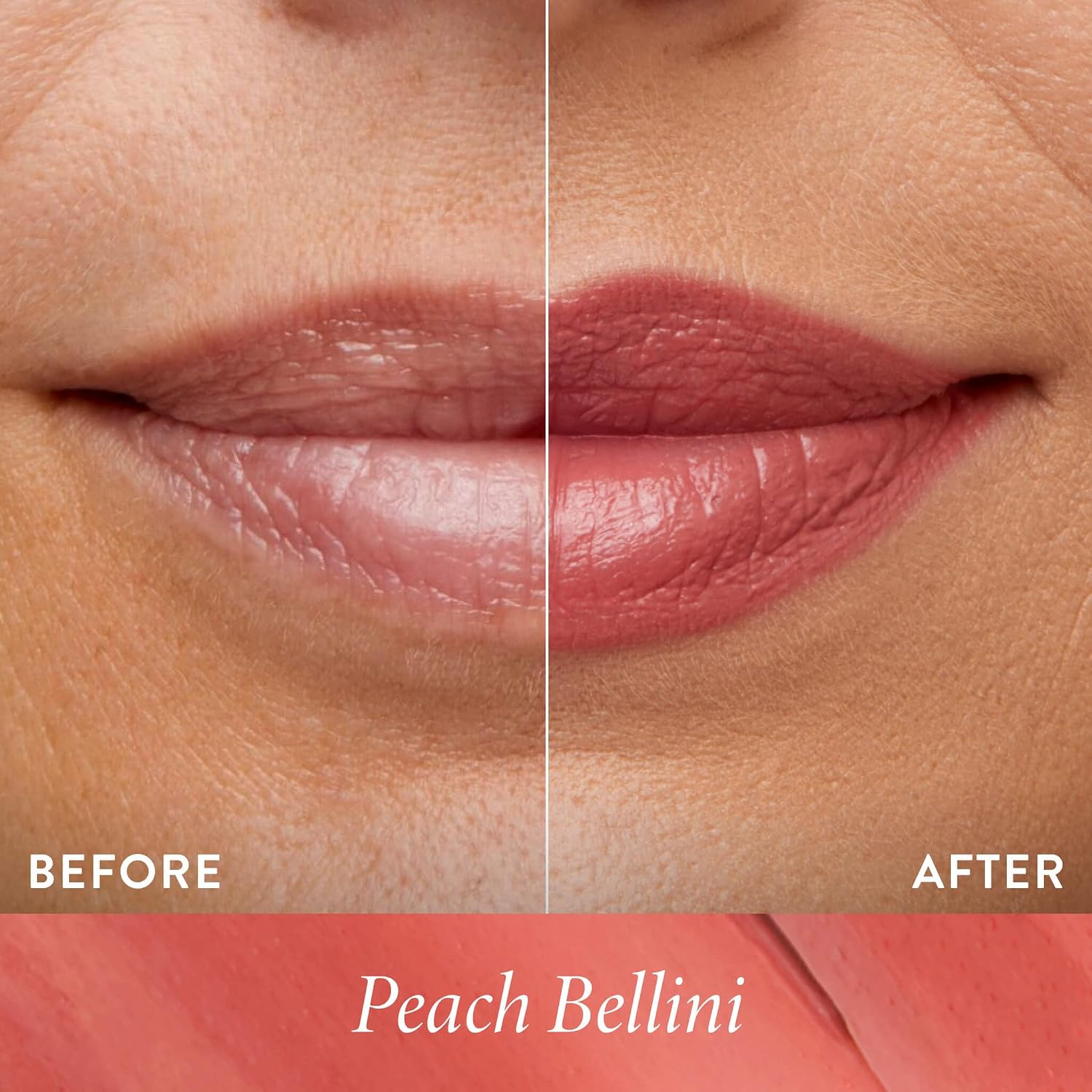 Detalle 2 de LAURA GELLER Italian Marble Sheer Lipstick, Peach Bellini, Hydrating Color