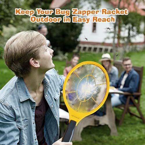 Detalle de DEVOGUE Electric Fly Swatter Zapper Racket
