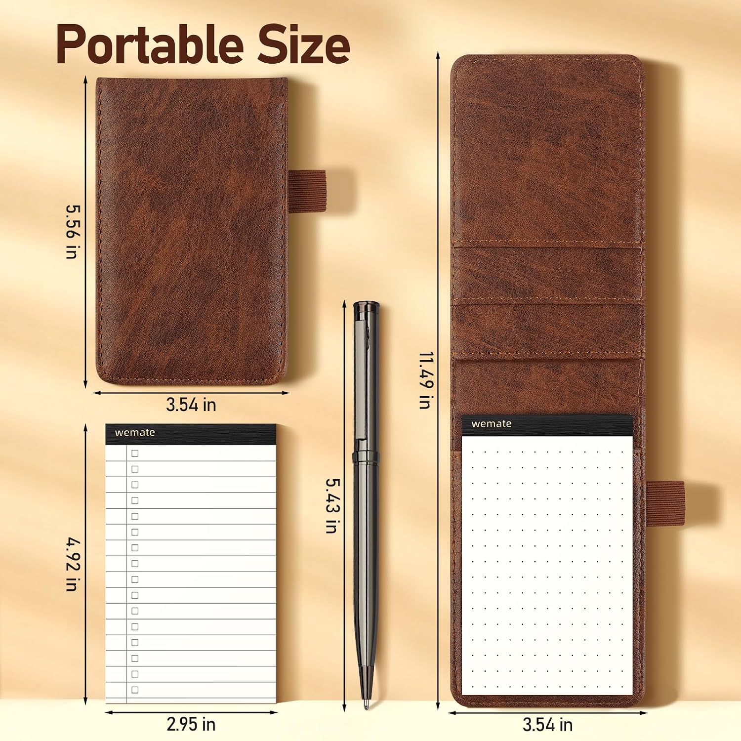 Thumbnail 6 de WEMATE Pocket Notebook Set, 3 x 5 Inch