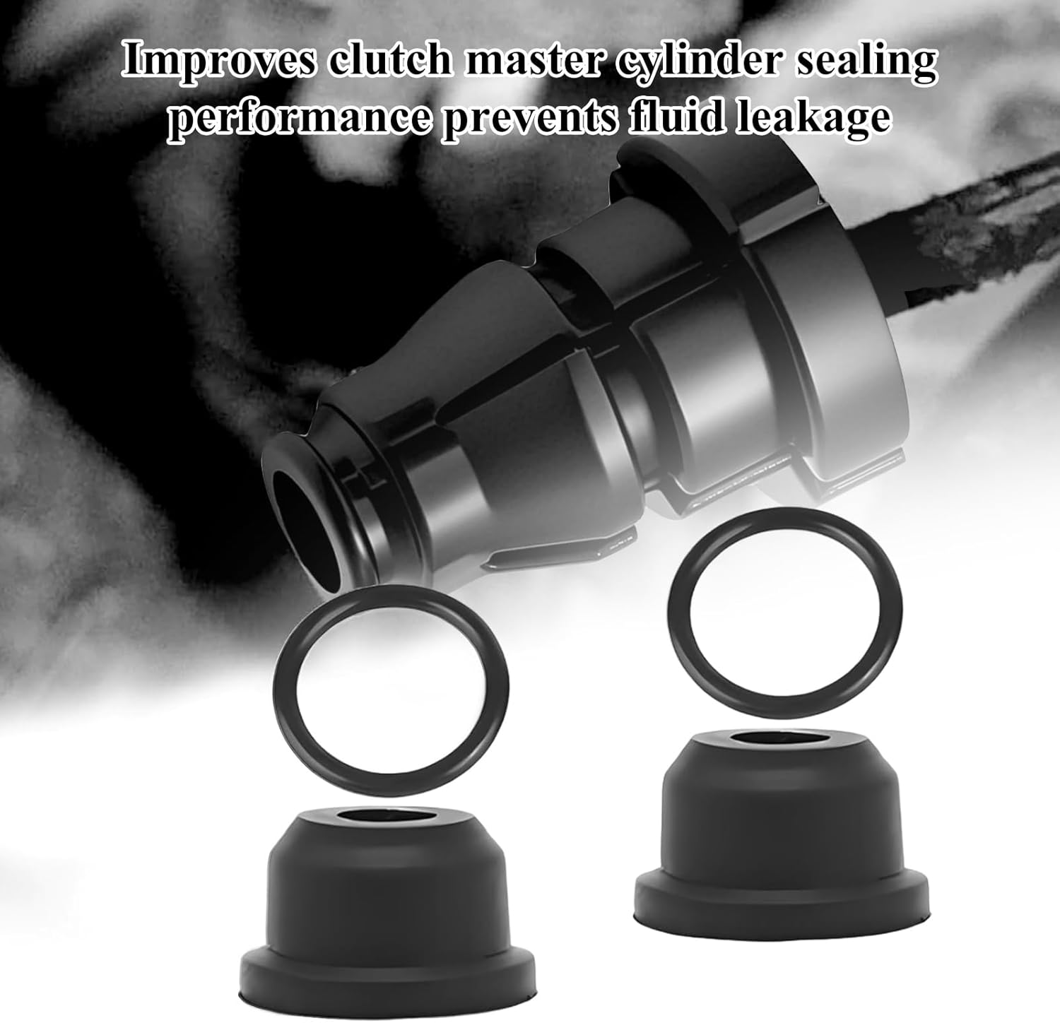 Detalle de Raheem 1K0798741 Clutch Master Cylinder Connector Clip + Seal Repair Kit (Set of 4) for VW Group Models