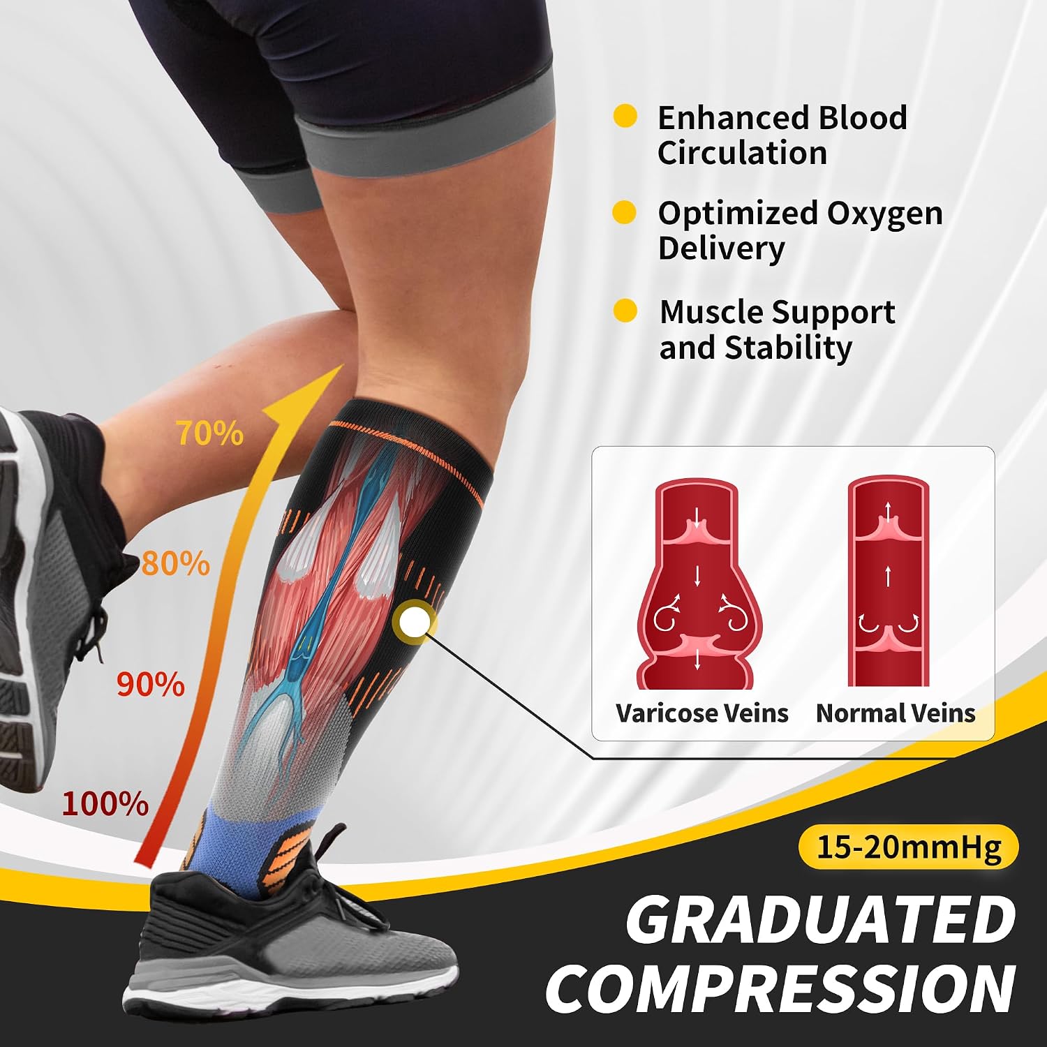 Thumbnail 2 de CAMBIVO Compression Socks 15-20 mmHg