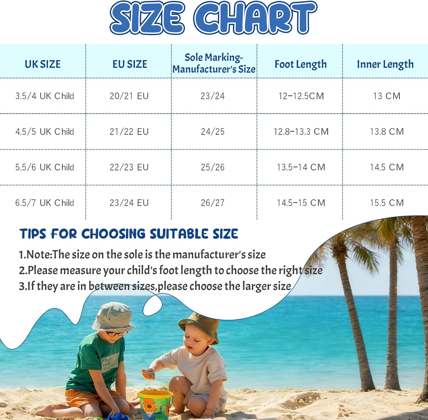 Thumbnail 6 de Toddler Water Shoes for Kids: Lightweight Quick-Dry Beach Socks for Ocean, Pool and Water Play