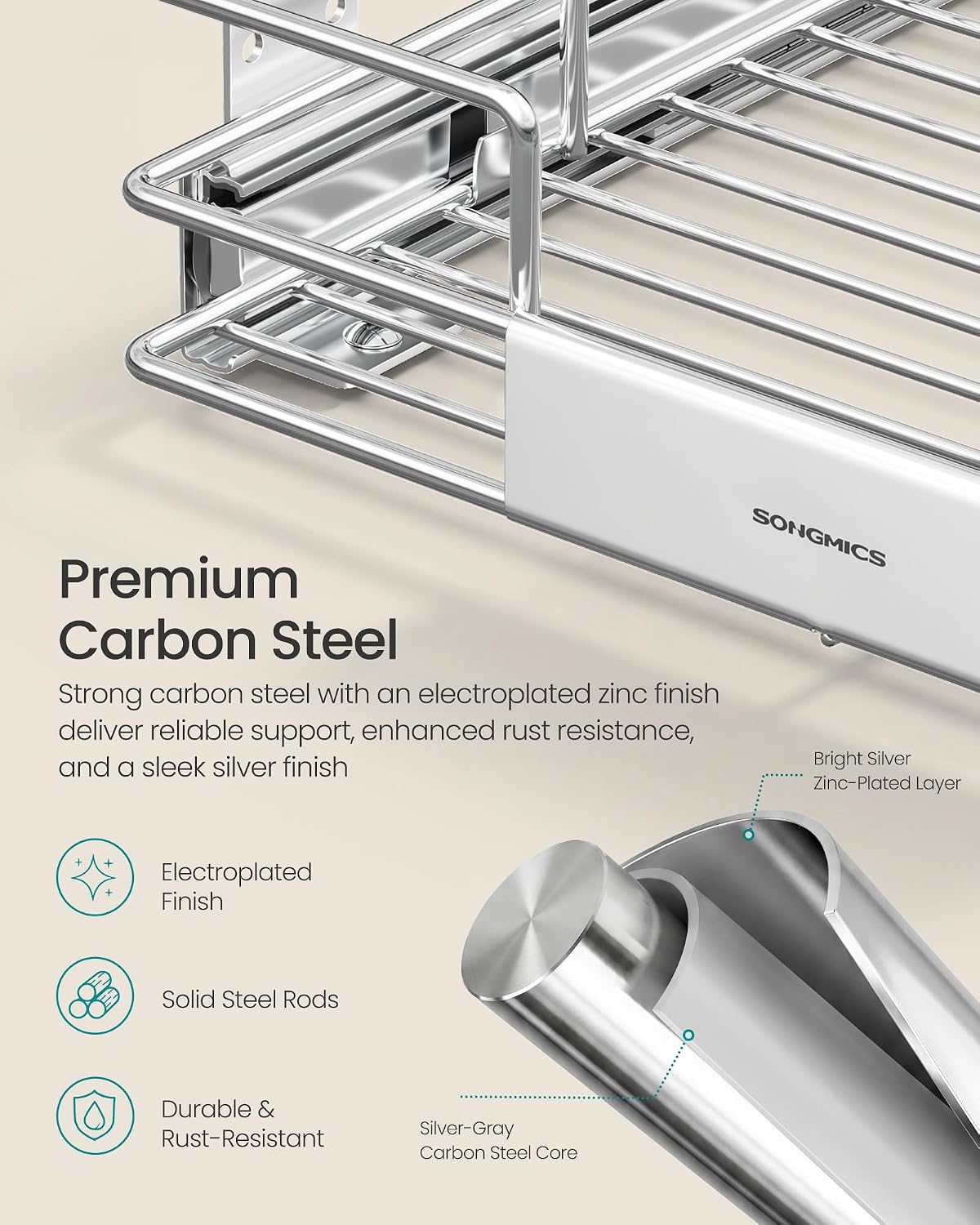 Thumbnail 6 de SONGMICS Pull-Out Cabinet Organizer UKCS317