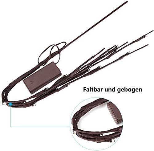 Detalle 2 de DK177 Sliver colour 2-Pack LED Branch Lights, 30-Inch Brown Twigs