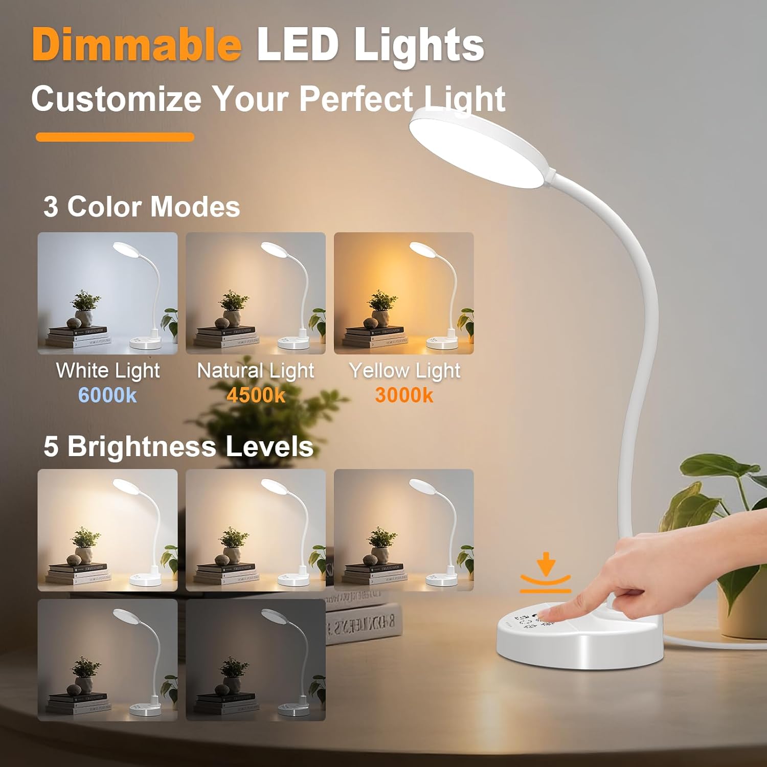 Thumbnail 1 de ZAPLIT 15W LED Schreibtischlampe dimmbar