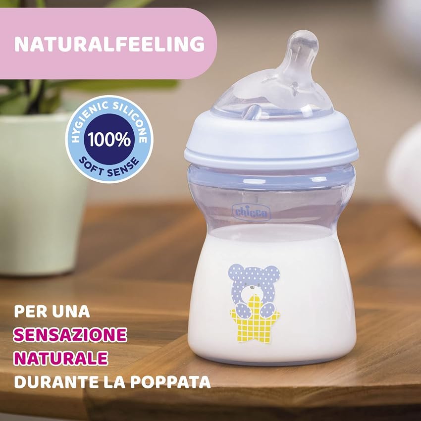 Thumbnail 5 de Chicco NaturalFeeling Biberón Anticólicos 250 ml azul