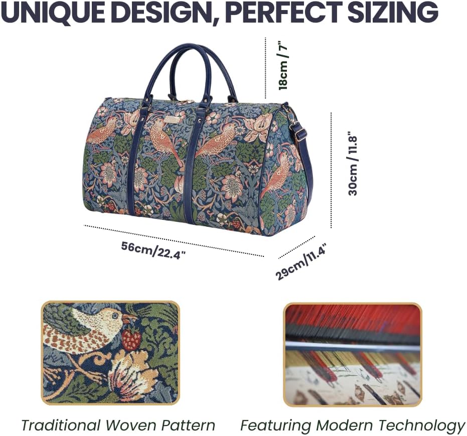 Thumbnail 2 de Signare William Morris Tapestry Duffel Bag – Large Weekender