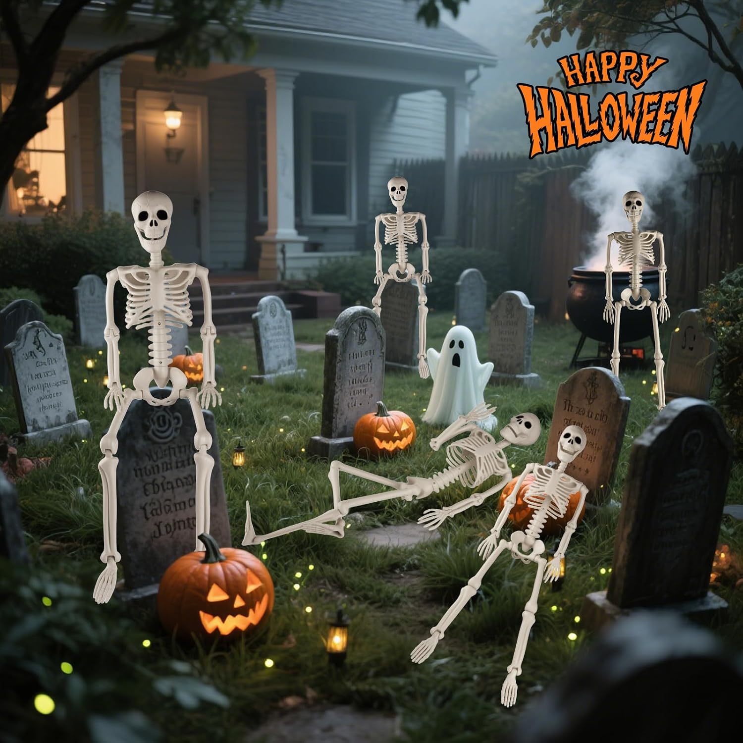 Thumbnail 6 de Halloween Skeleton Decorations 36-Inch