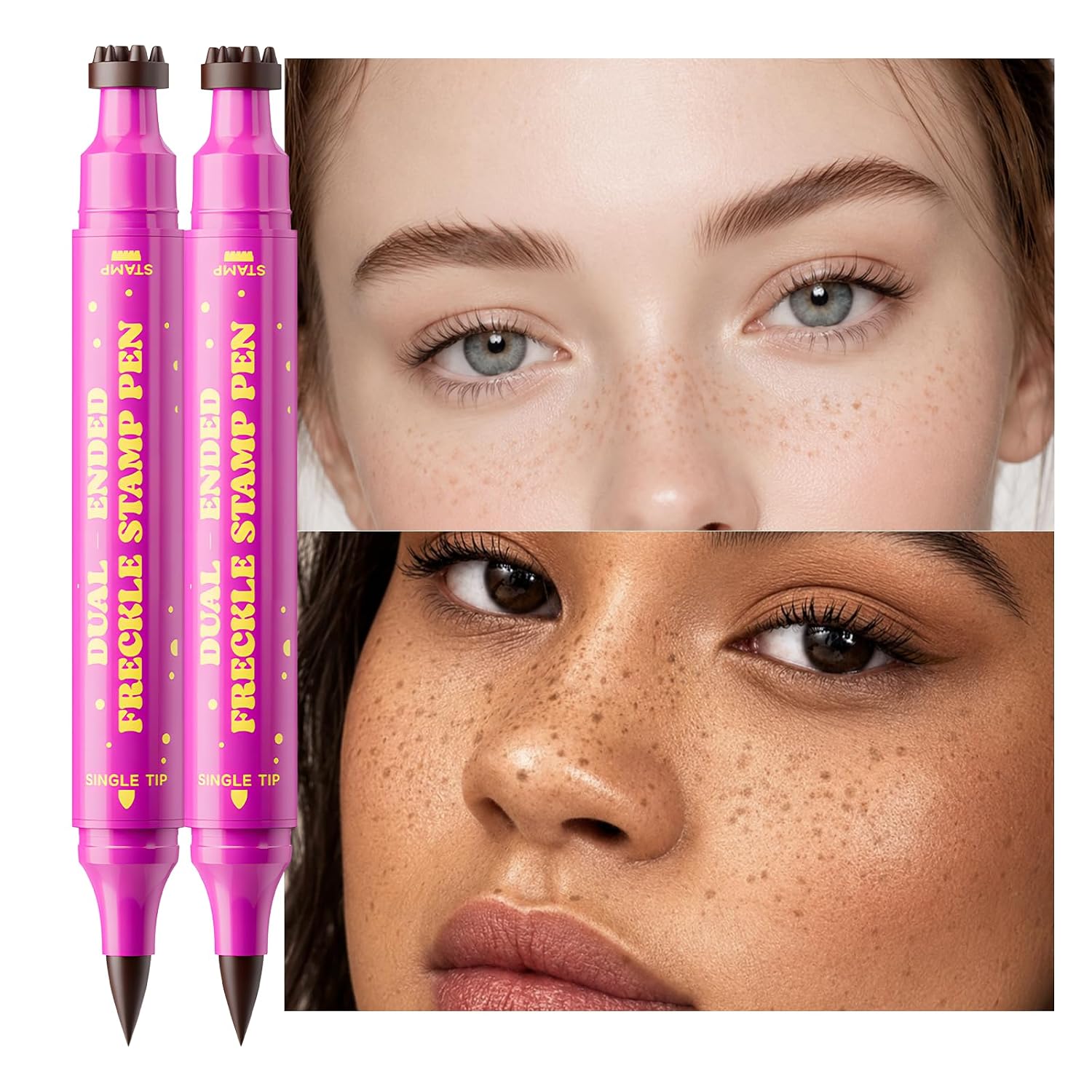 Detalle de Jolilab 01+02 Dual-Ended Freckle Pen with Sponge Stamp and Precision Tip