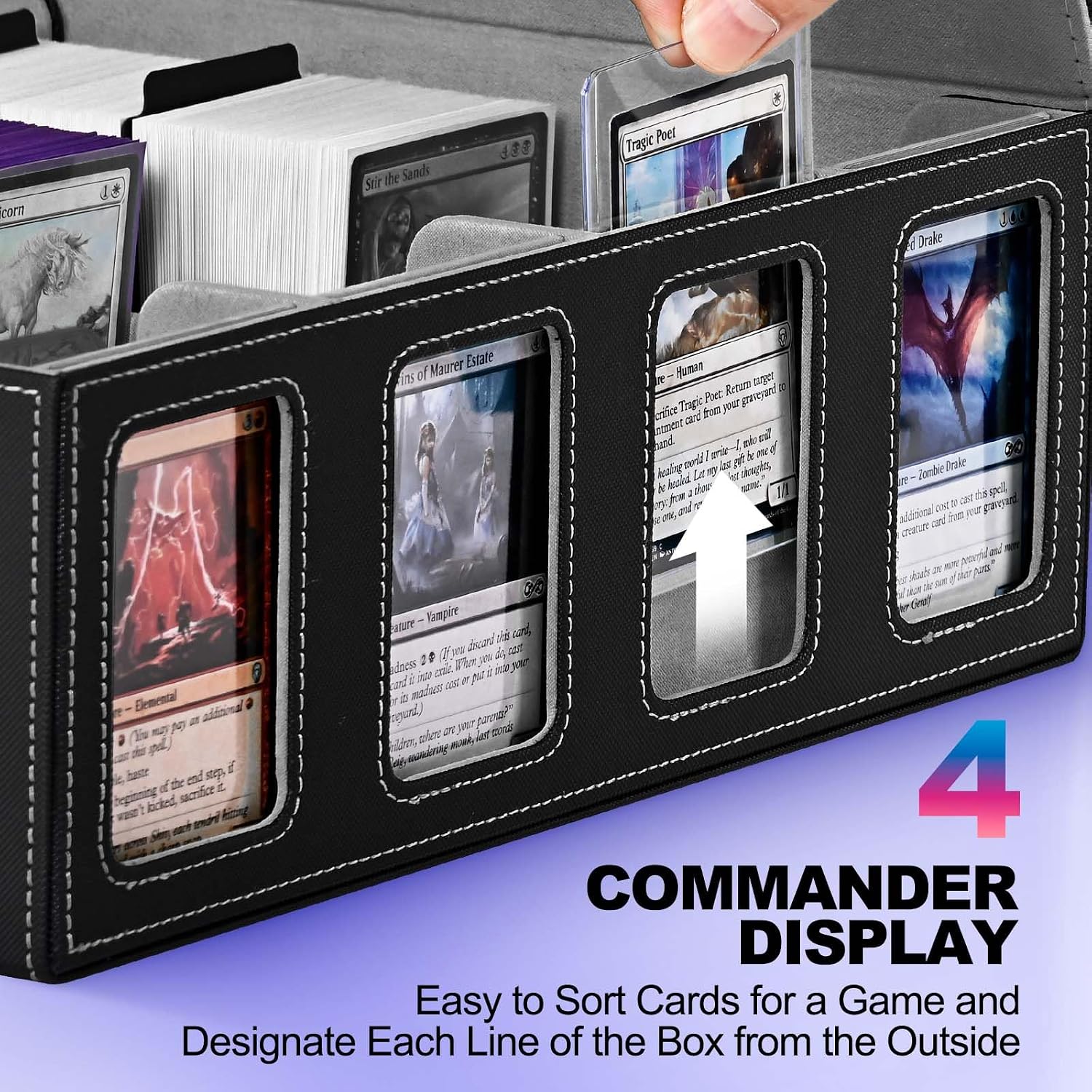 Thumbnail 1 de UAONO Trading Card Storage Box with Commander Display