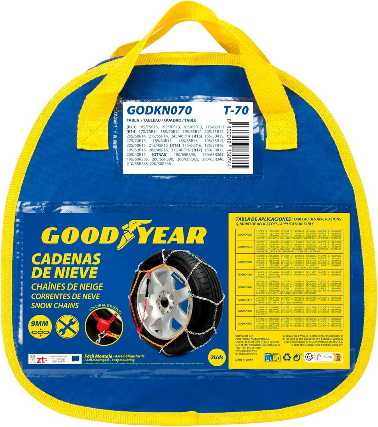 Thumbnail 5 de Goodyear Chaînes à neige 9 mm