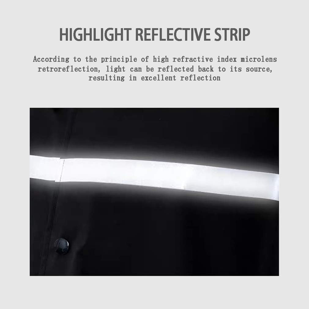 Thumbnail 4 de Pahajim Waterproof Adult Long Raincoat Poncho with Reflective Tape, Adjustable Hood (XL–4XL)