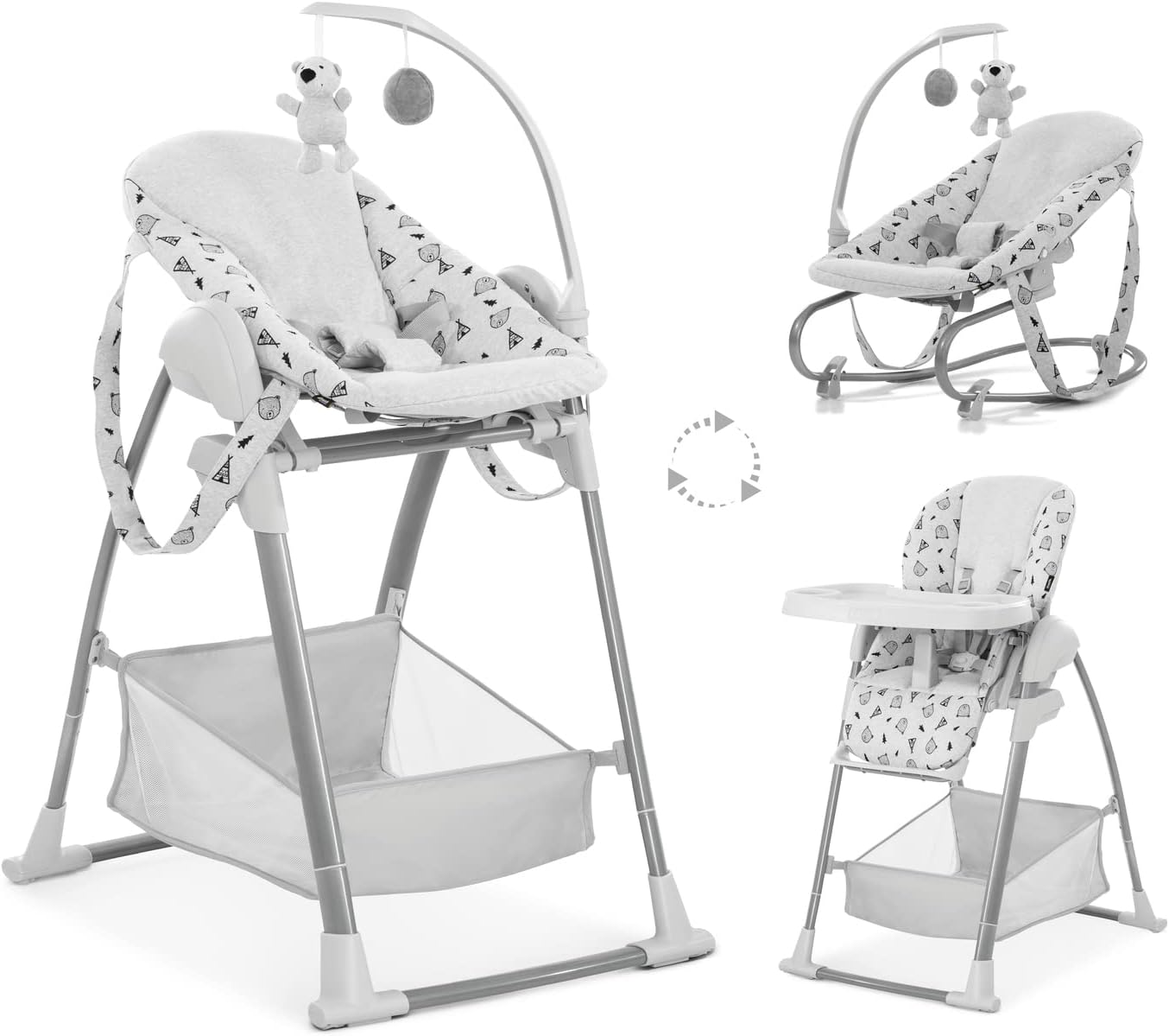 Thumbnail 4 de hauck Sit N Relax 3in1 Stretch Grey: a flexible highchair from birth to 15 kg