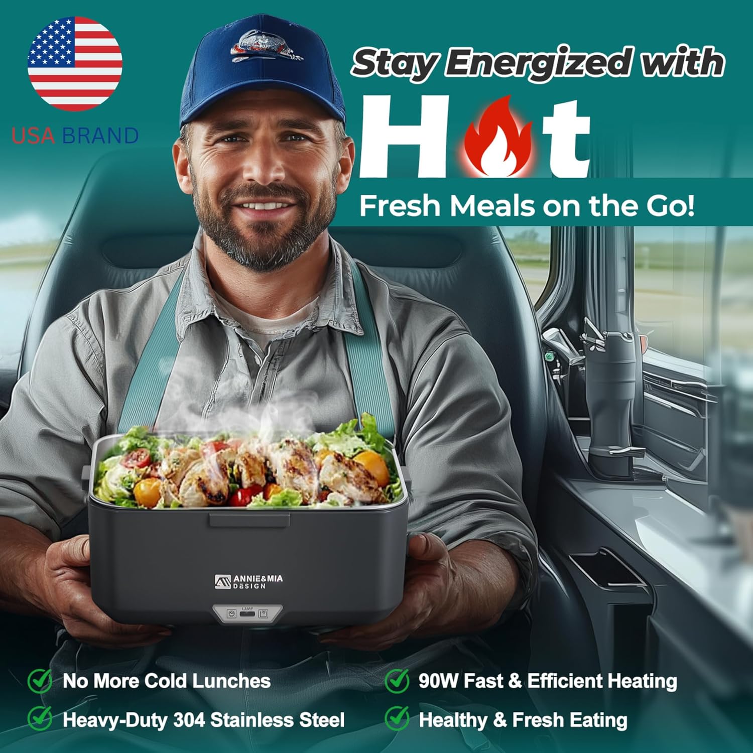 Thumbnail 2 de Annie & Mia Electric Lunch Box 3.5L