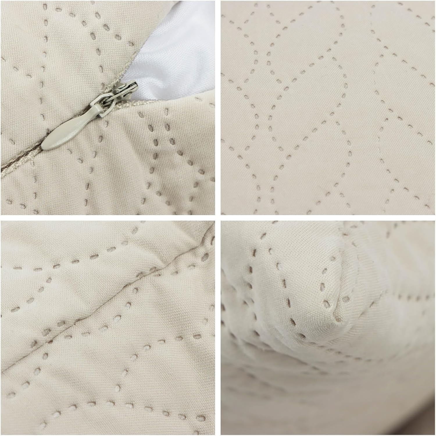 Detalle de Betadistor Spring Cushion Cover Pillowcase (18x18in) – soft corduroy-style home decor cover