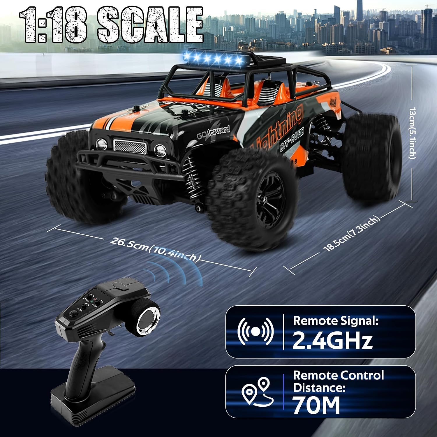 Thumbnail 1 de JOYTREKY voiture RC 1:18 40 km/h