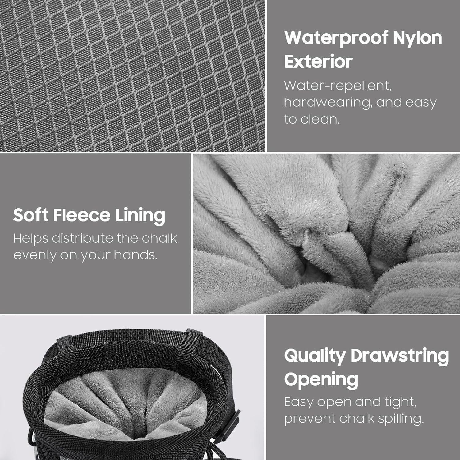 Thumbnail 3 de MoKo Climbing Chalk Bag with Brush