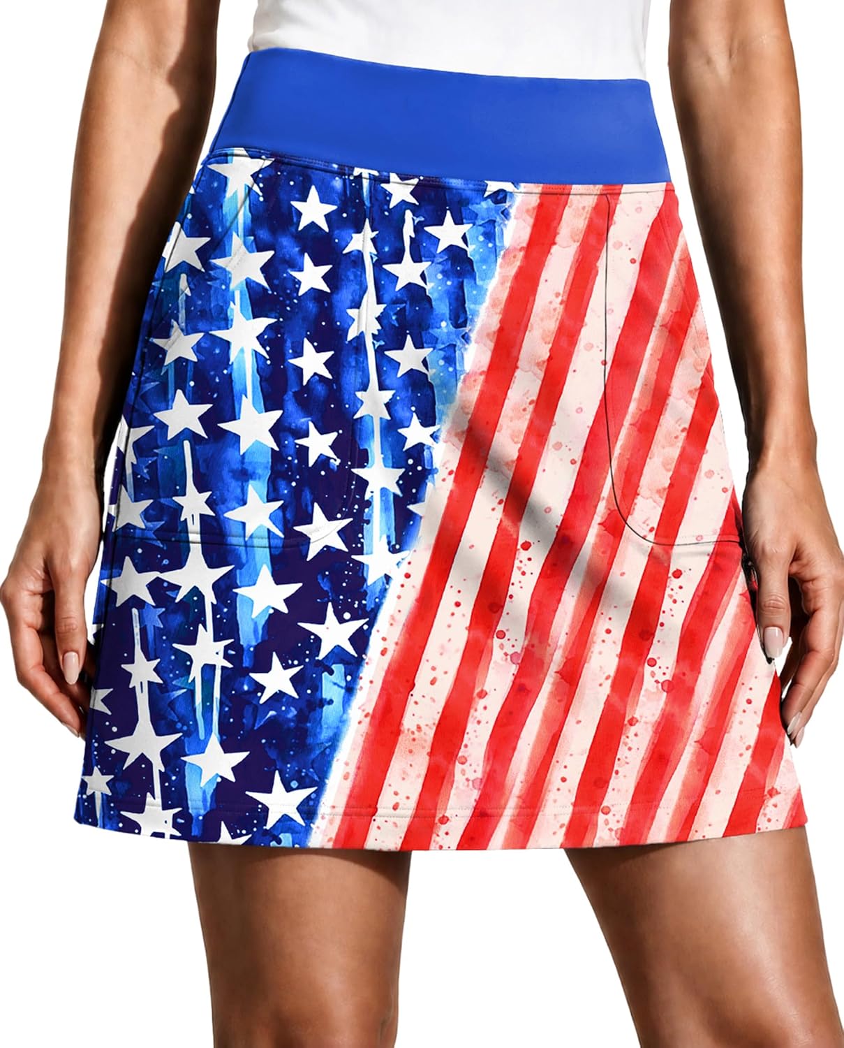 Thumbnail 6 de PINSPARK 17" High-Waisted Golf Skorts for Women with UPF 50+ and 4 Pockets