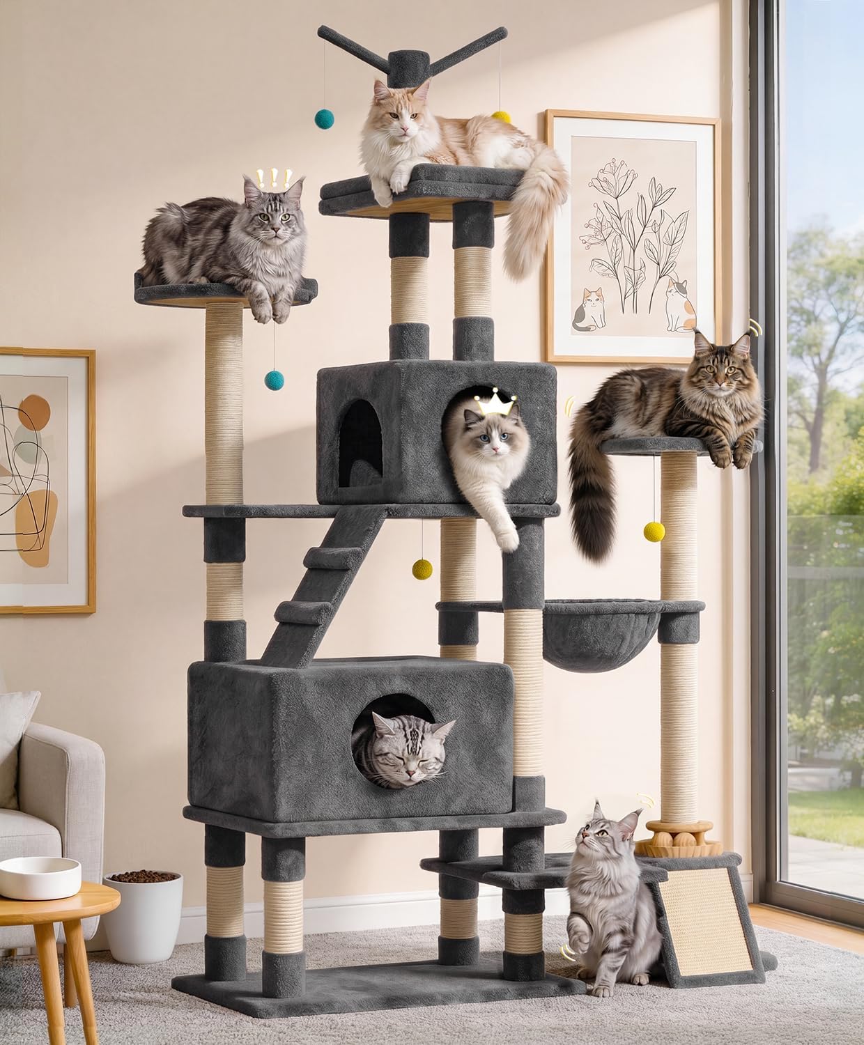 Detalle de Cat Tree, 76-Inch Tower