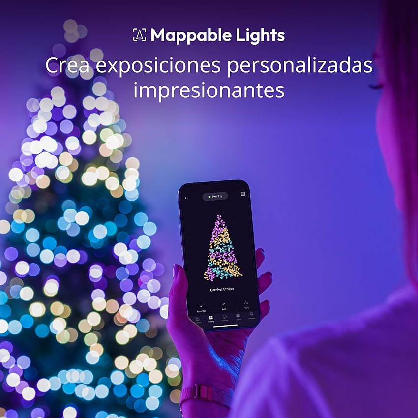 Thumbnail 2 de Twinkly Strings 600 LED RGB, luces inteligentes para exteriores 🎄