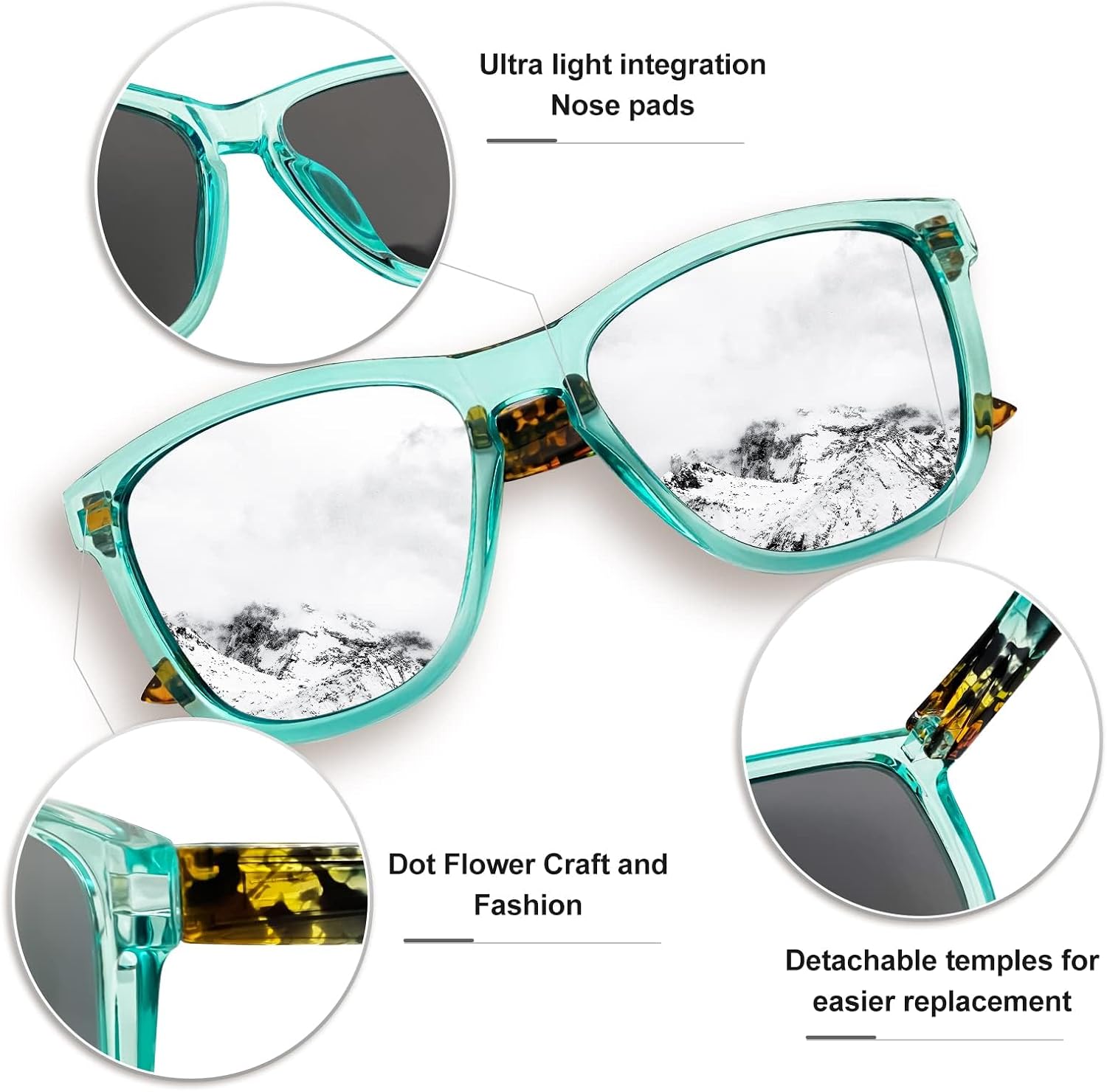 Detalle 2 de KANASTAL Lunettes Polarisées UV400 Carré