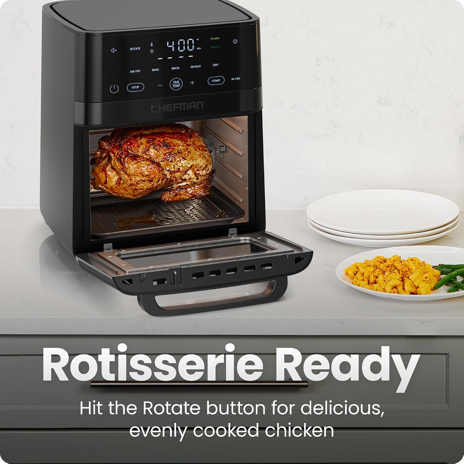 Thumbnail 6 de Chefman 6-in-1 XL 14-Quart Air Fryer: Rotisserie, Dehydrator, and More