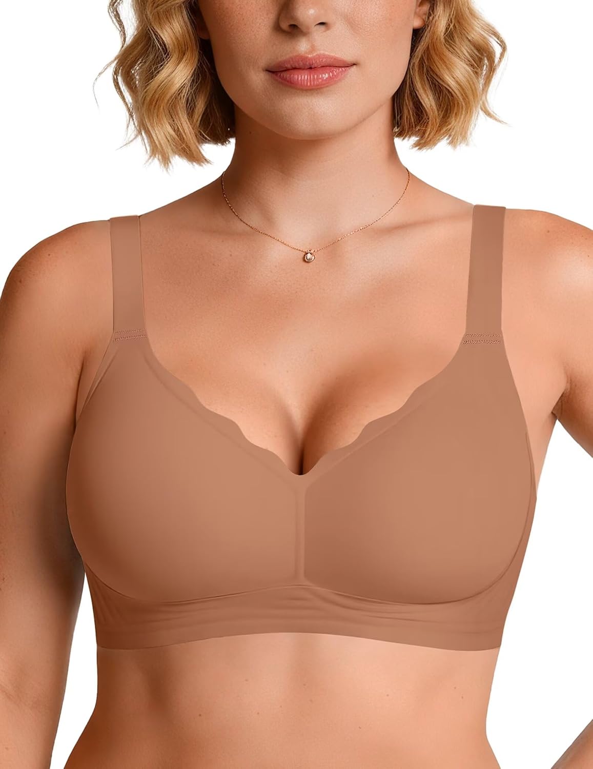 Thumbnail 5 de Vertvie Seamless Jelly Bra Wireless Supportive Push Up