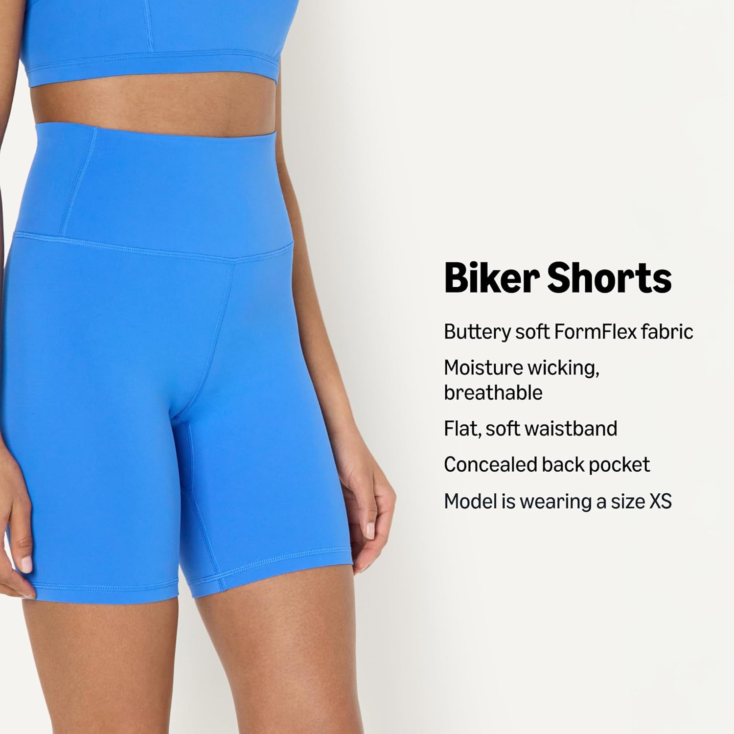 Detalle de Amazon Essentials Women's Active FormFlex Buttery Soft High Waist Yoga Biker Shorts
