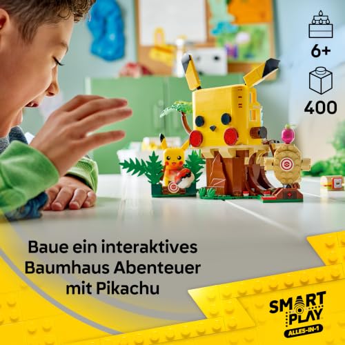 Detalle 2 de LEGO Pokémon SMART Play Trainingshaus mit Pikachu (72164) – interaktives All-in-1 Spielset