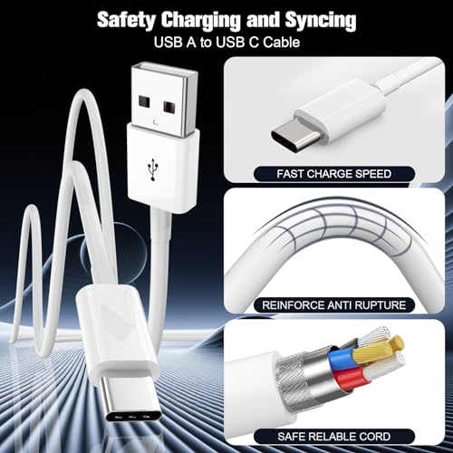 Detalle de Snisre CarPlay USB-A to USB-C Cable for iPhone 17/16/15 (3ft) – White