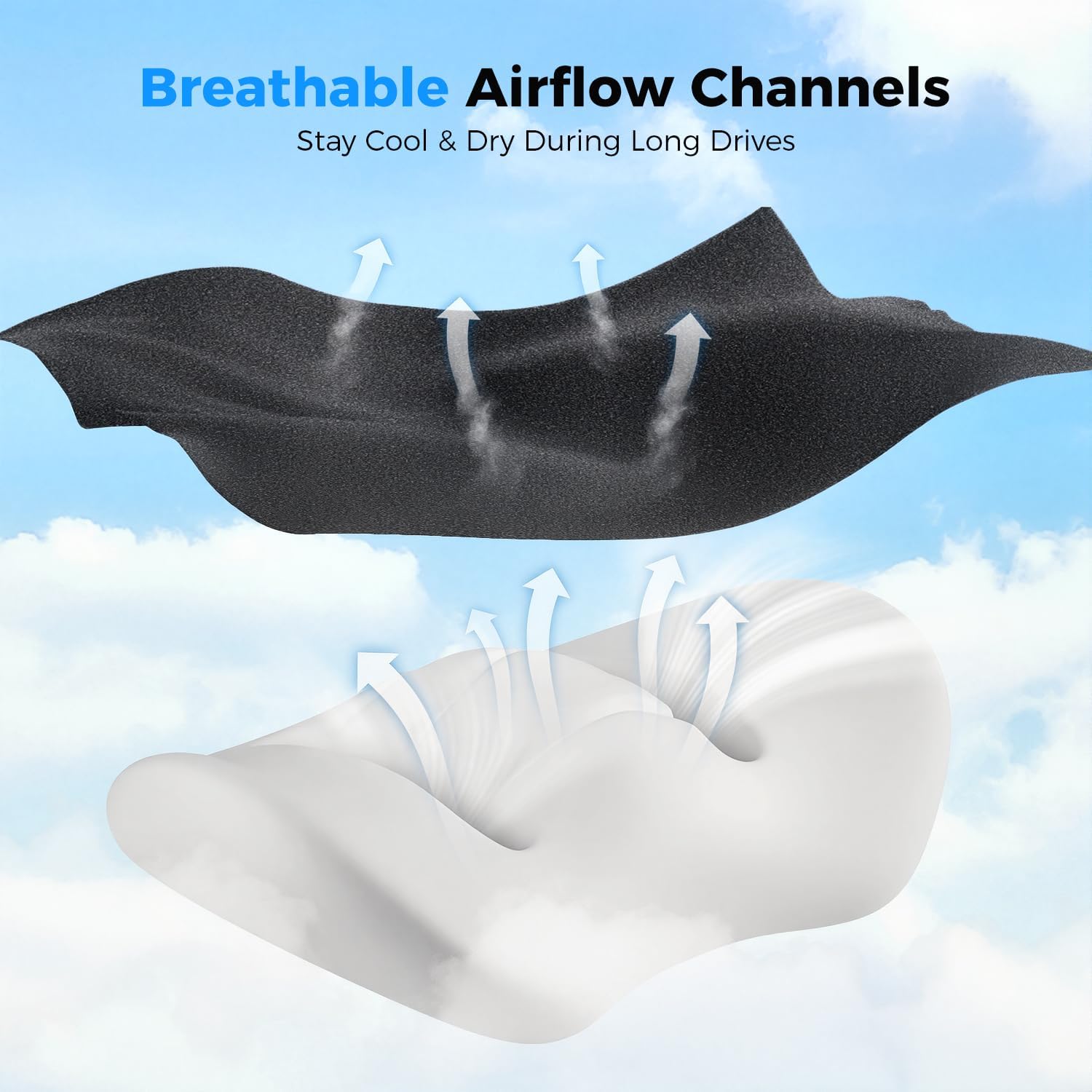 Detalle 2 de Memory Foam Car Lumbar Support Pillow