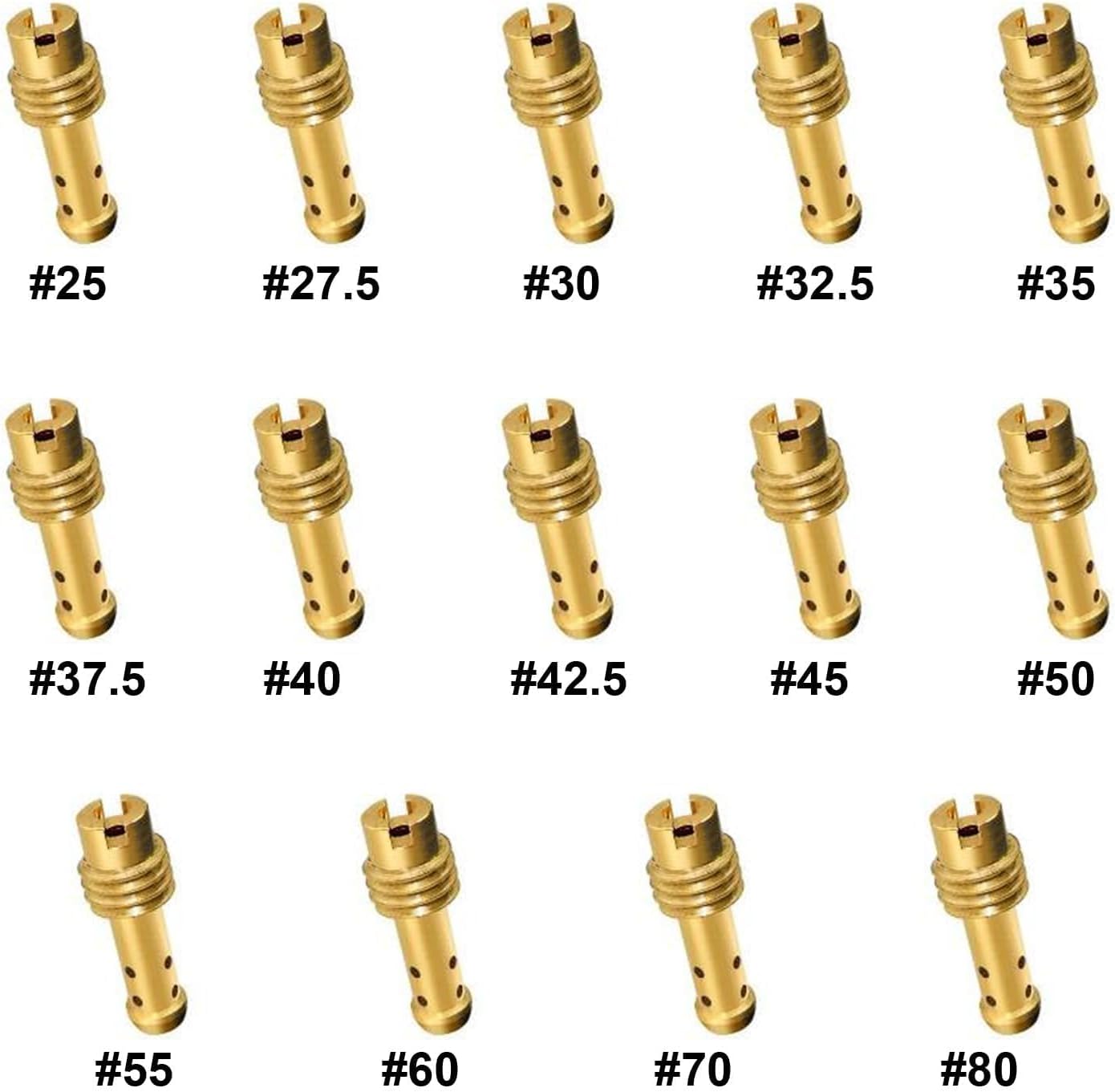 Detalle de Strongthium 30 Pcs Main & Pilot Jet Kit for Mikuni VM Hex Carbs
